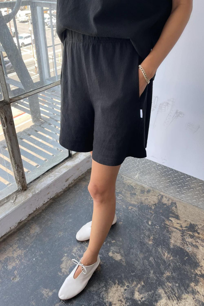 Le Bon Shoppe - Flared Basketball Shorts - Black - Parc Shop