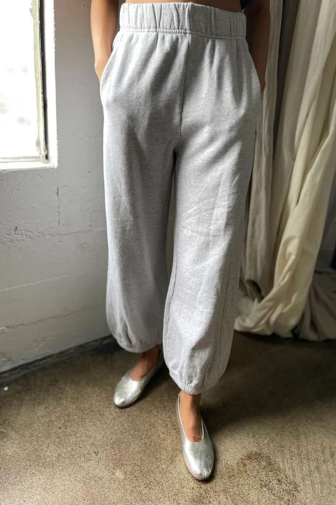 Le Bon Shoppe - French Terry Balloon Pant - Light Heather Grey - Parc Shop