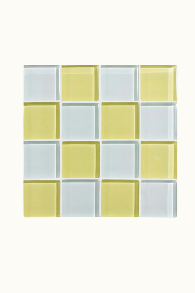 Subtle Art Studios - Glass Tile Coaster - Yuzu Caramel Milk Chocolate - Parc Shop