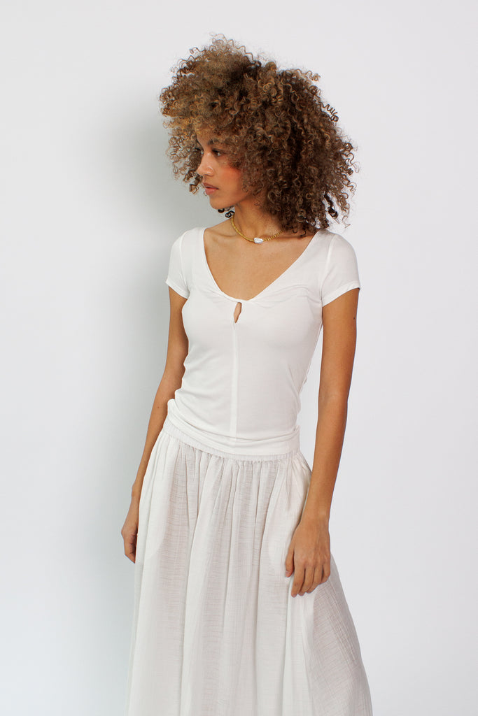 Geel Connor Top in White at Parc Shop | Minneapolis, MN