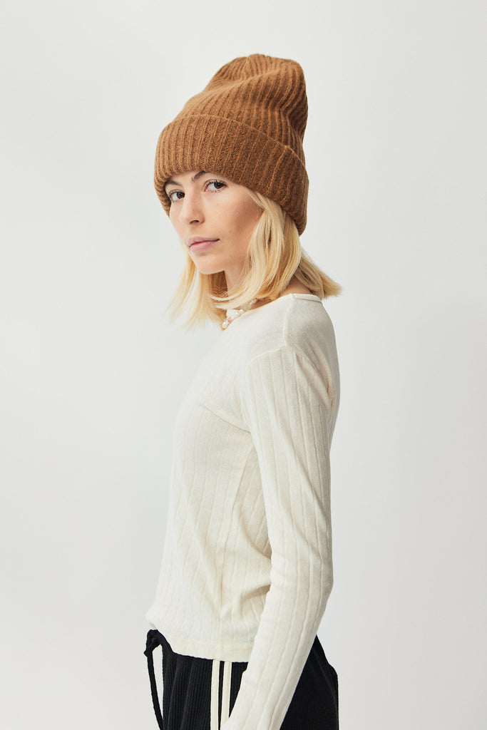 James Street Mora Chunky Beanie in Tobacco at Parc Shop | Minneapolis, MN