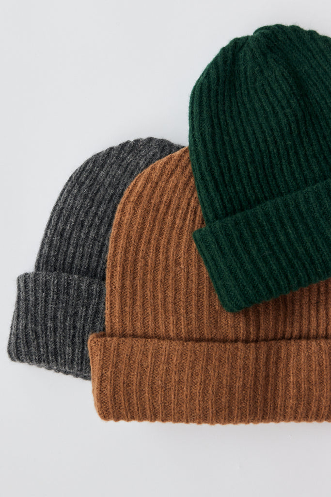 James Street Mora Chunky Beanie in Hunter Green at Parc Shop | Minneapolis, MN