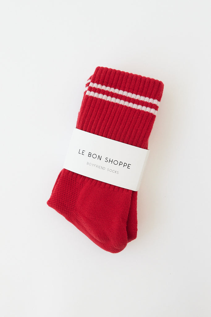 Le Bon Shoppe - Boyfriend Socks - Red - Parc Shop