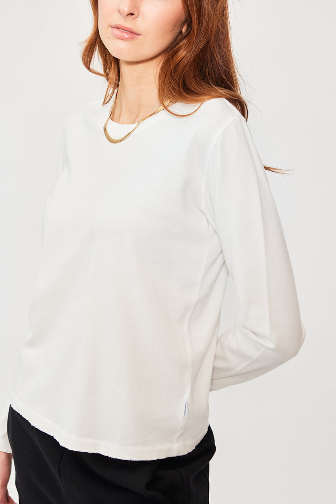 Le Bon Shoppe Everyday Long Sleeve Tee in Vintage White at Parc Shop