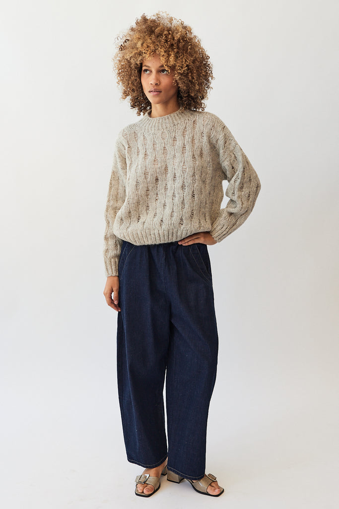 Micaela Greg Barrel Pant in Dark Indigo at Parc Shop | Minneapolis, MN