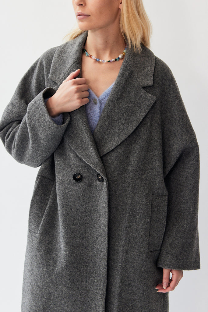 Rita Row Setut Melange Coat in Grey Melange at Parc Shop | Minneapolis, MN