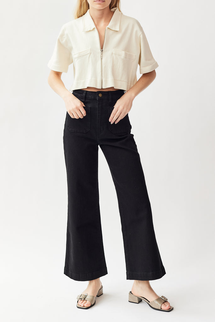 Rolla's Sailor Jean in Rinse Black at Parc Shop