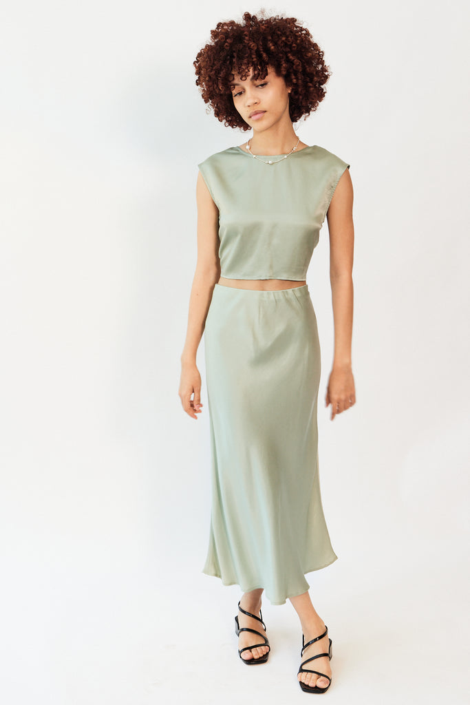 Whimsy + Row - Donna Skirt - Sage - Parc Shop