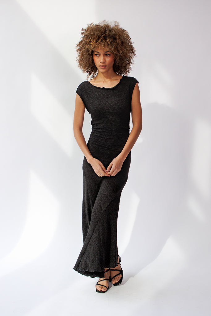 Ali Golden High Neck Stretch Dress in Black at Parc Shop | Minneapolis, MN