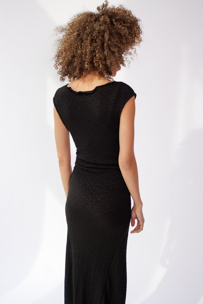 Ali Golden High Neck Stretch Dress in Black at Parc Shop | Minneapolis, MN