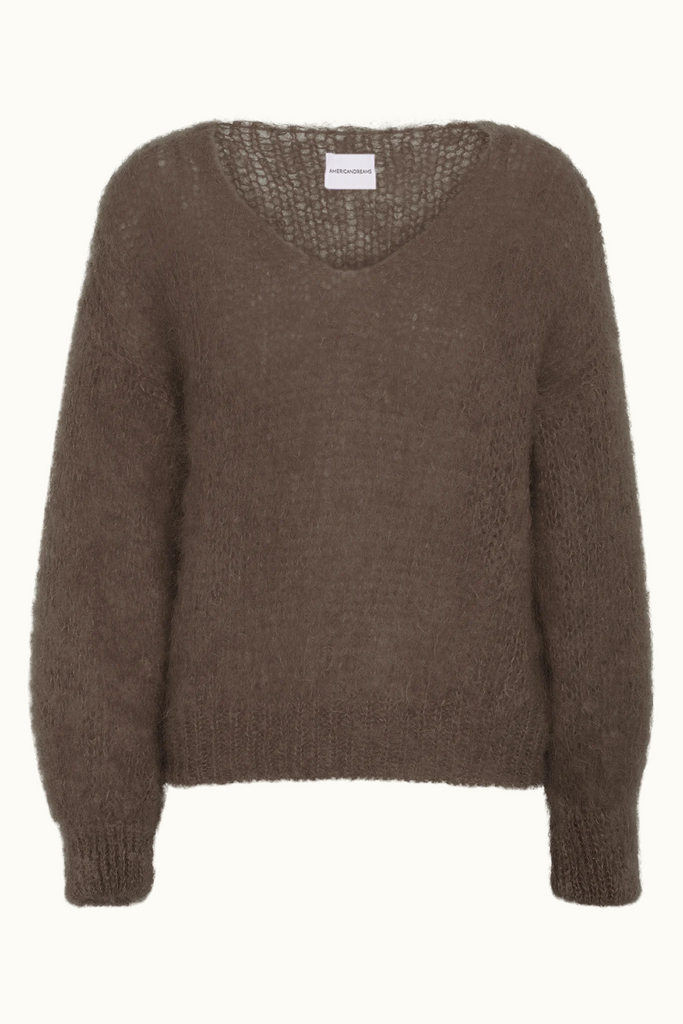 American Dreams Milana Mohair Knit in Dark Brown at Parc Shop | Minneapolis, MN