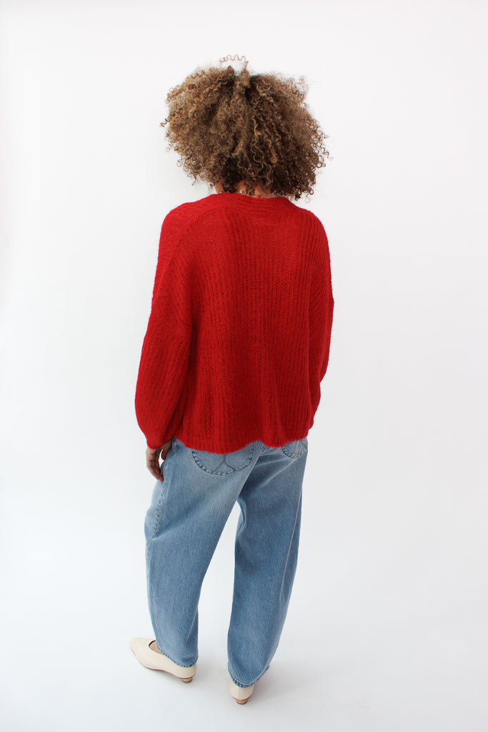 Atelier Delphine Cora Cardigan in Red at Parc Shop | Minneapolis, MN