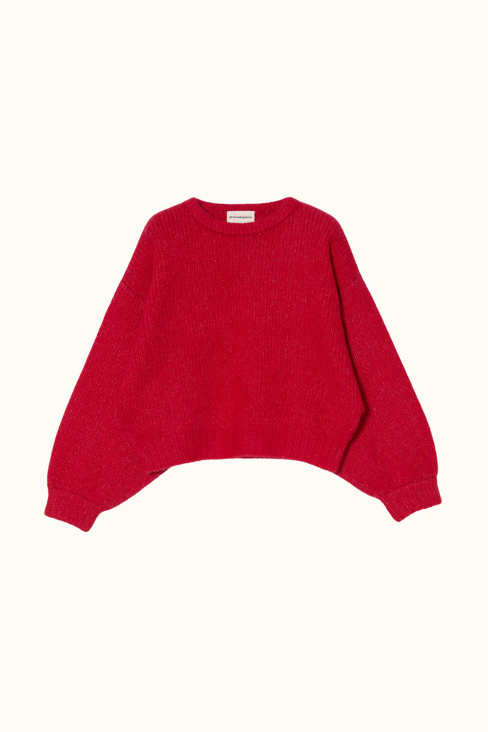 Atelier Delphine Balloon Sleeve Sweater in Fuschia at Parc Shop | Minneapolis, MN