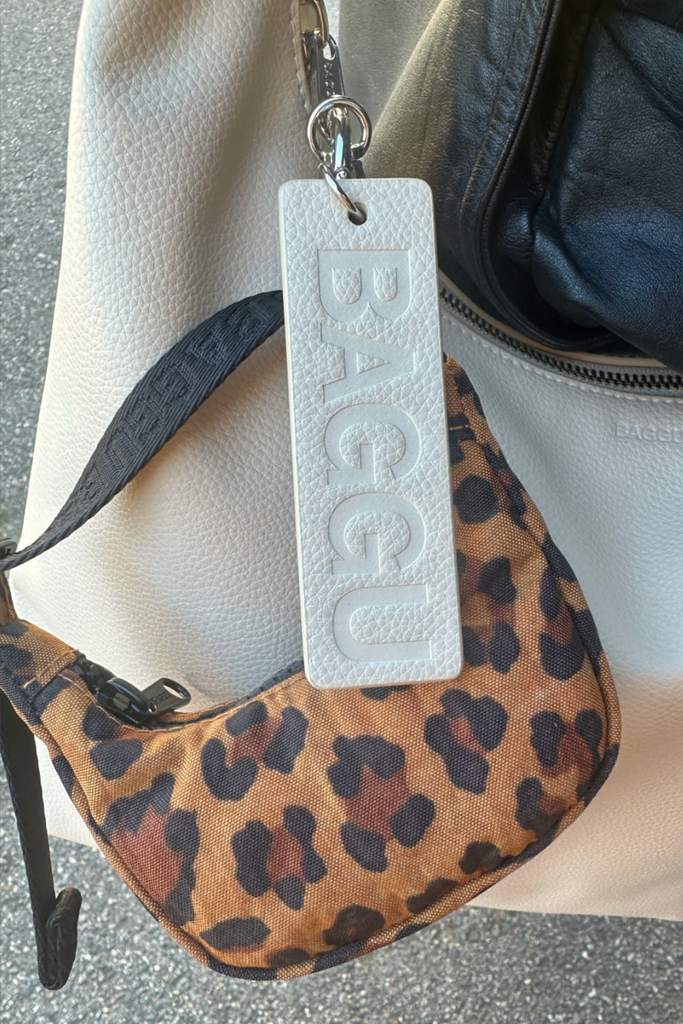 Baggu Crescent Bag Charm in Leopard at Parc Shop | Minneapolis, MN