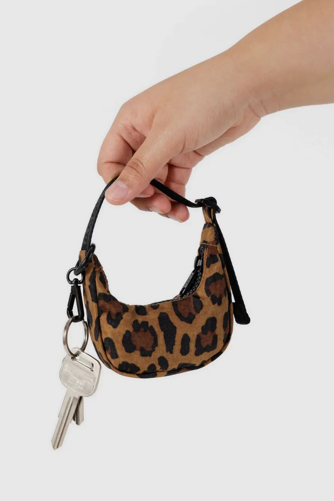 Baggu Crescent Bag Charm in Leopard at Parc Shop | Minneapolis, MN