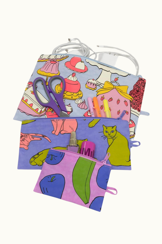 Baggu Flat Pouch Set in Still Life at Parc Shop