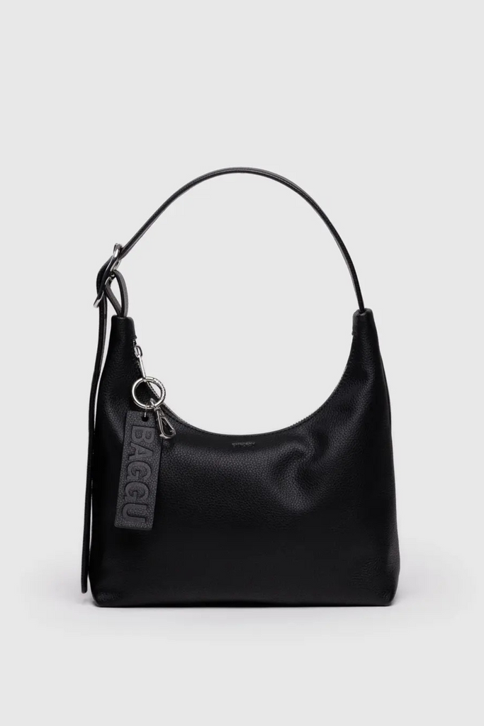 Baggu Mini Recycled Leather Shoulder Bag in Black at Parc Shop | Minneapolis, MN