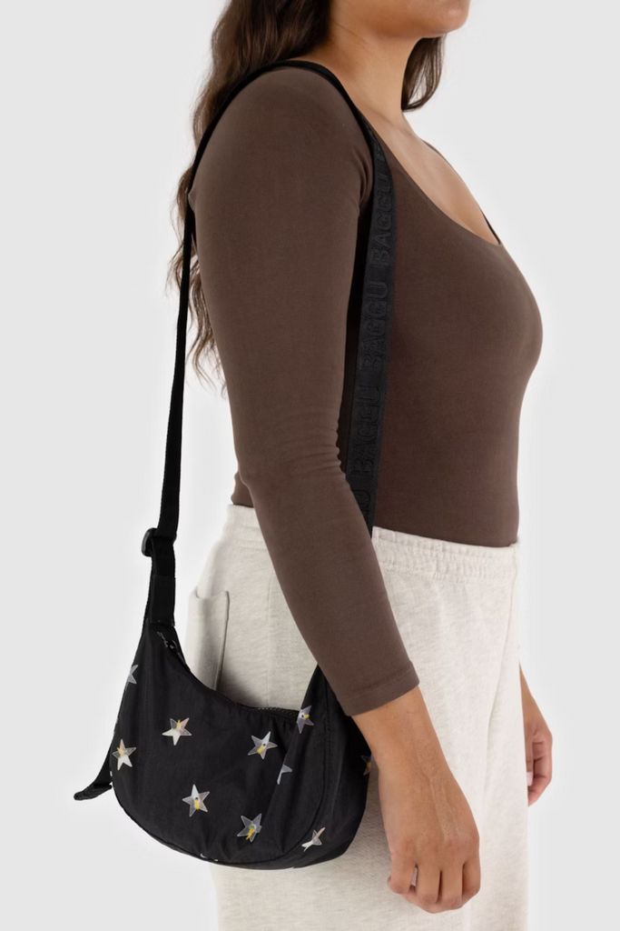 Baggu Small Nylon Crescent Bag in Stars Spring at Parc Shop | Minneapolis, MN