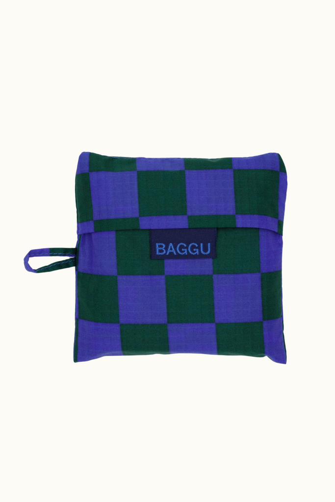 Standard Baggu in Iris Green Check at Parc Shop