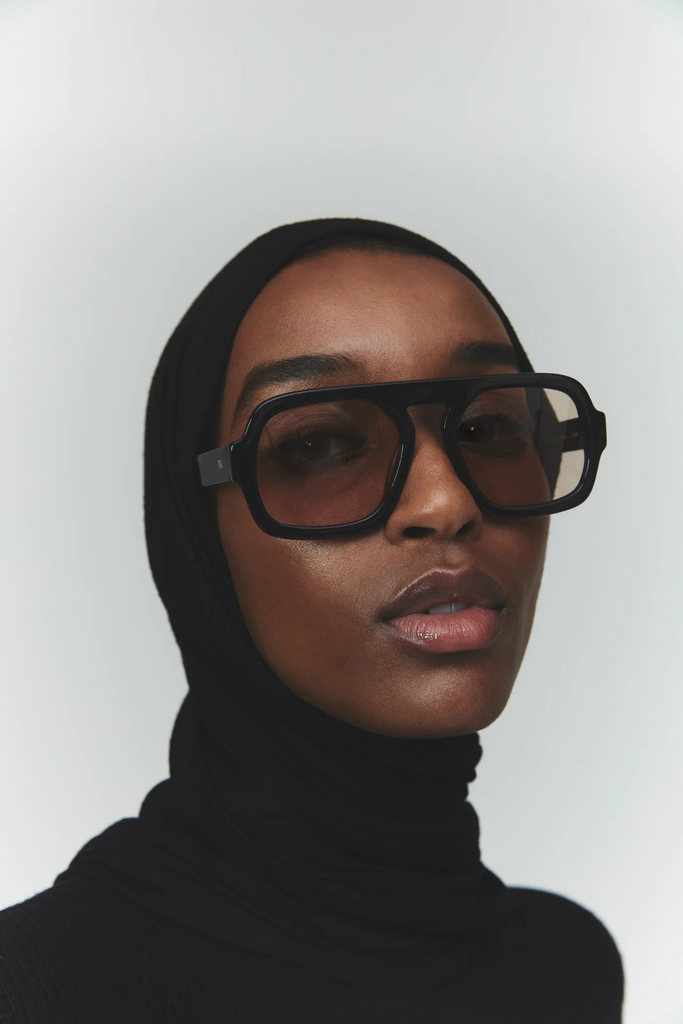 Elisa Johnson Jane Sunglasses in Gloss Black at Parc Shop | Minneapolis, MN