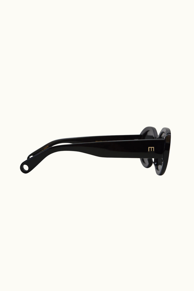 Elisa Johnson Lyna Sunglasses in Gloss Black at Parc Shop | Minneapolis, MN