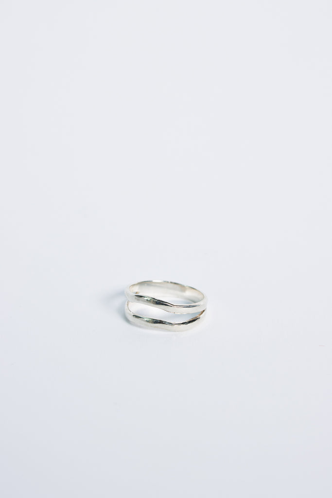 Gem & Blue Wavy Ring in Sterling Silver at Parc Shop | Minneapolis, MN