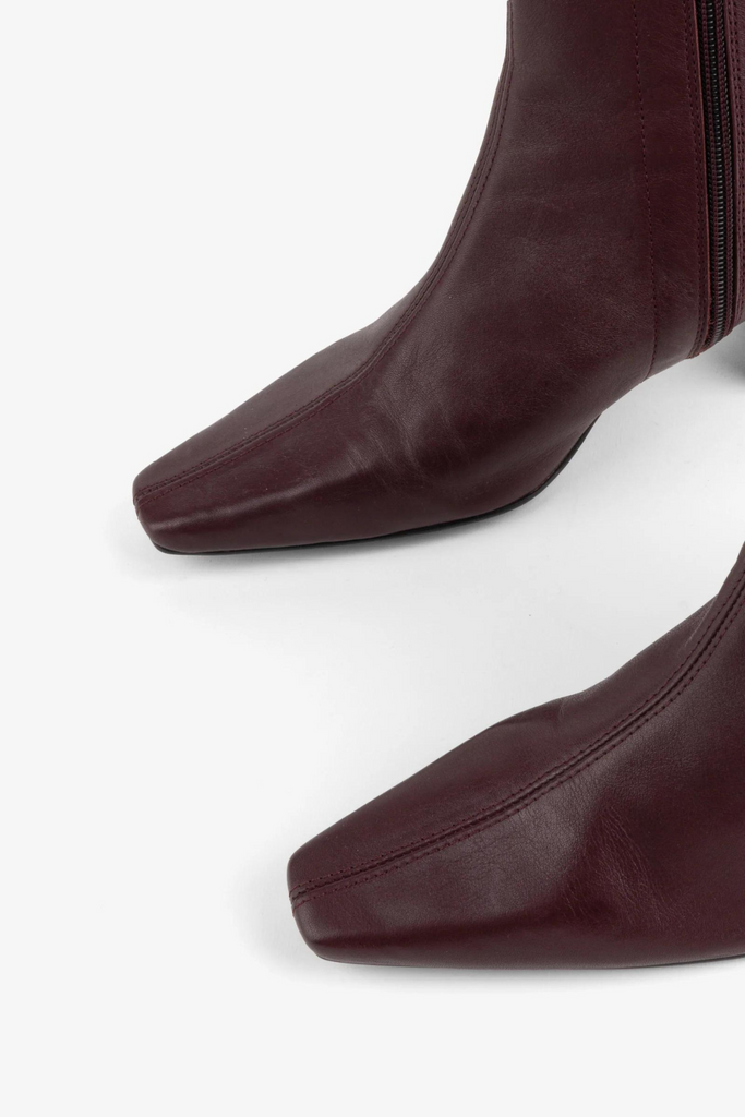 Intentionally Blank Carlton Mid Boot in Maroon at Parc Shop | Minneapolis, MN