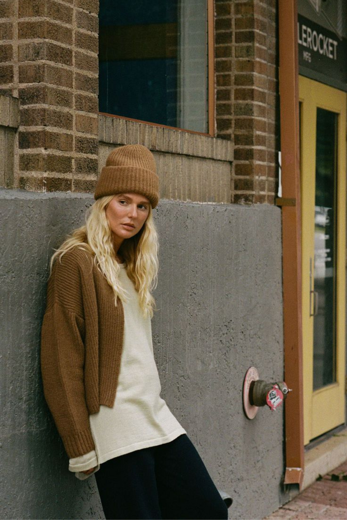 James Street Mora Chunky Beanie in Tobacco at Parc Shop | Minneapolis, MN