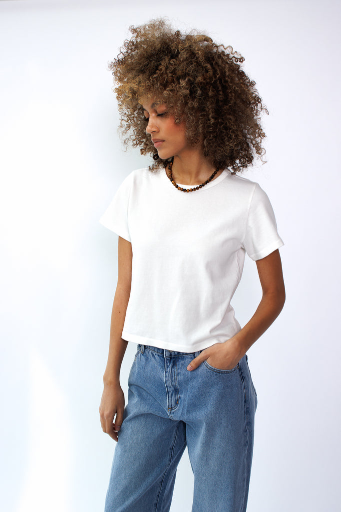 Le Bon Shoppe The Little Boy Tee in Vintage White at Parc Shop | Minneapolis, MN