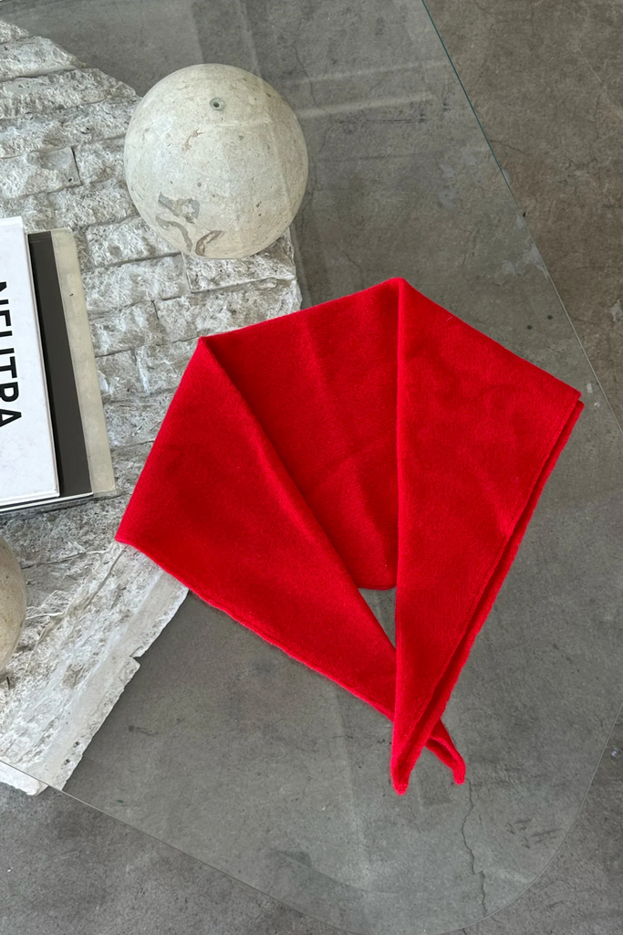 Le Bon Shoppe Cashmere Bandana in Red at Parc Shop | Minneapolis, MN