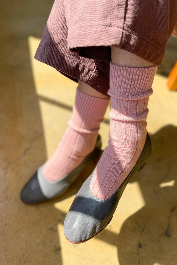  Le Bon Shoppe Classic Cashmere Socks in Rose Petal at Parc Shop | Minneapolis, MN