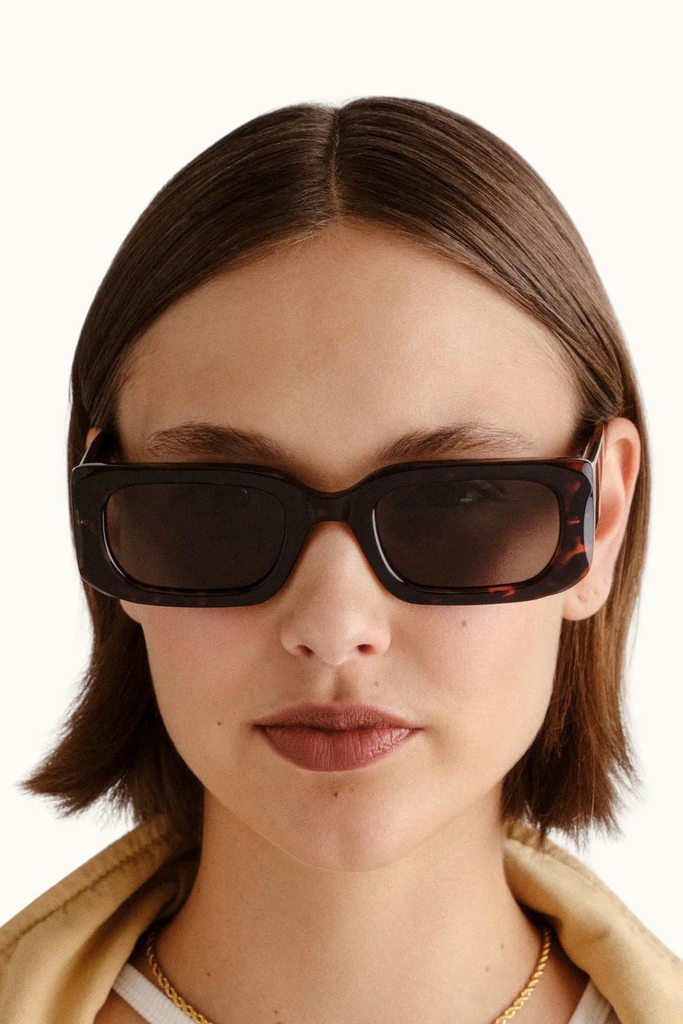 Le Specs Rippled Rebel Sunglasses in Tort at Parc Shop