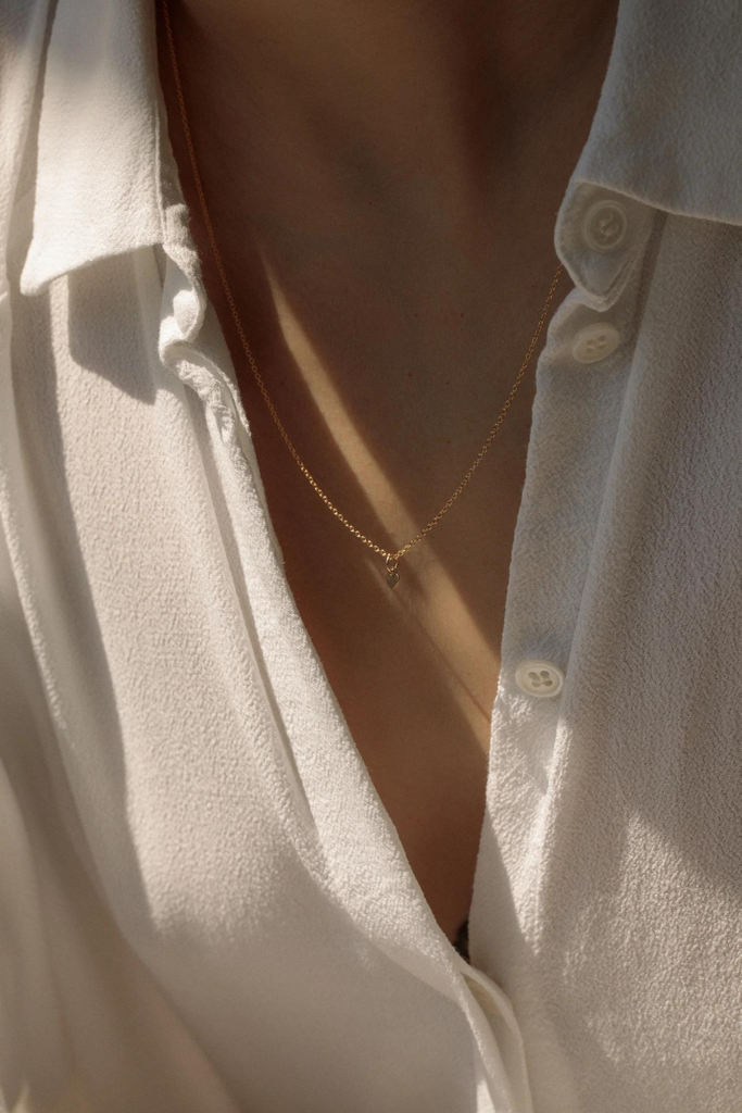 Lisbeth Petite Couer Necklace in Gold at Parc Shop 