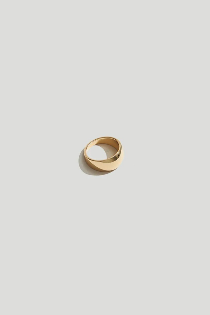 Maslo Domed Ring in Gold Plated Brass at Parc Shop | Minneapolis, MN