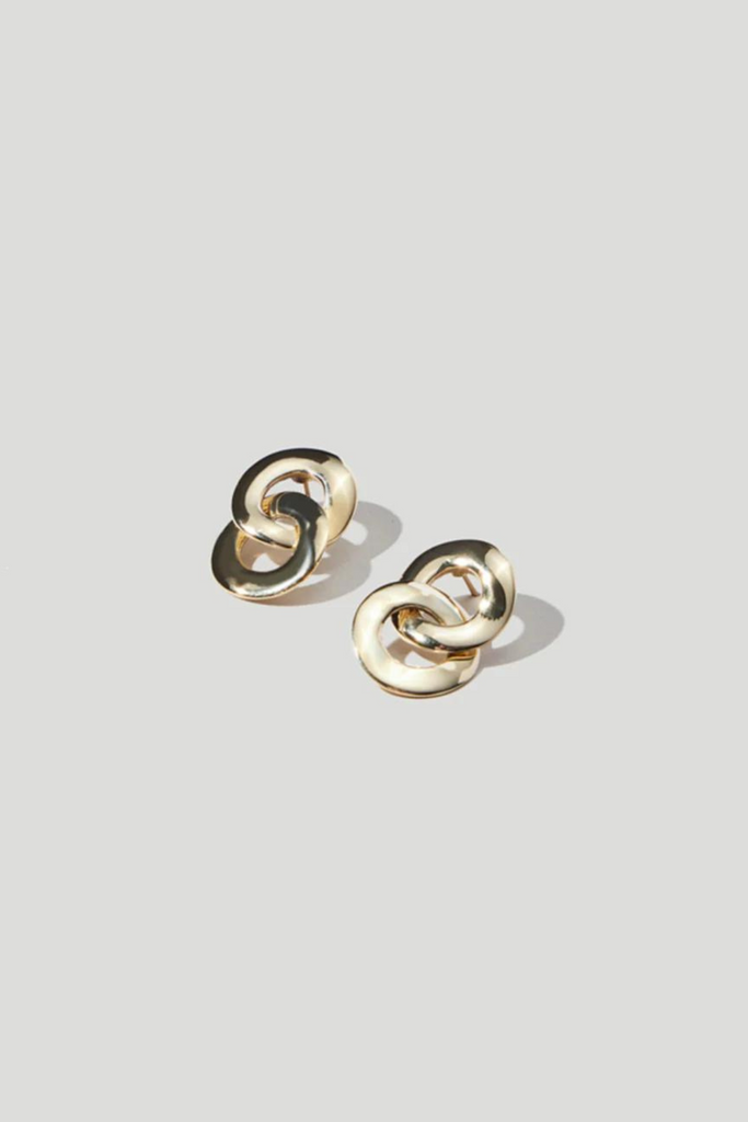 Maslo Linked Earrings in Gold at Parc Shop | Minneapolis, MN