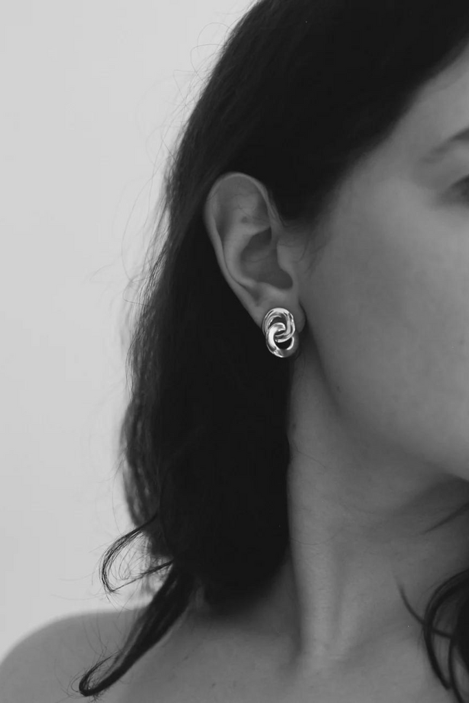 Maslo Linked Earrings in Sterling Silver at Parc Shop | Minneapolis, MN