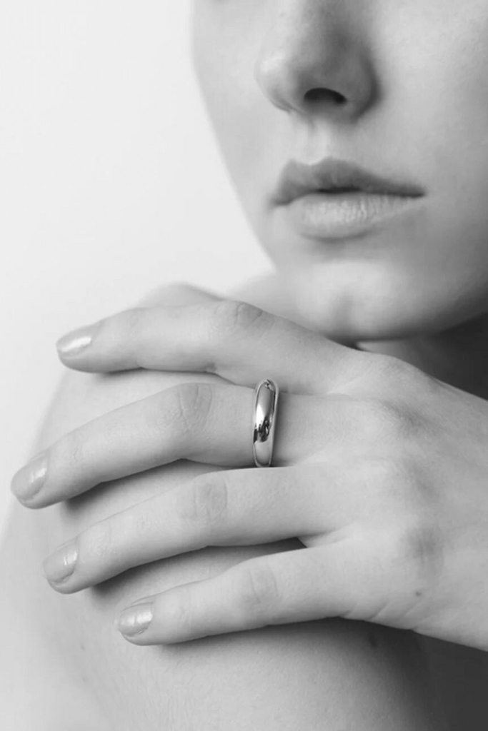 Maslo Mini Domed Ring in Gold Plated Brass at Parc Shop | Minneapolis, MN