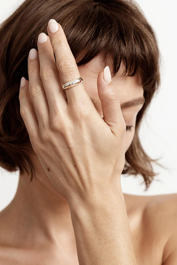 Maslo Mini Domed Ring in Sterling Silver at Parc Shop | Minneapolis, MN