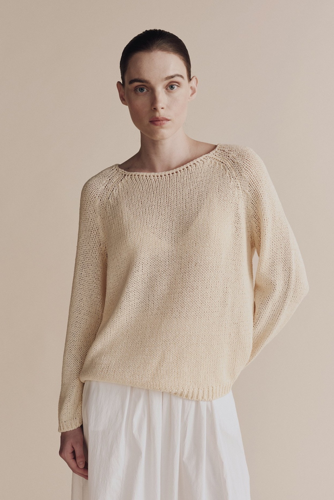 Mijeong Park Boat Neck Sweater in Light Yellow at Parc Shop | Minneapolis, MN