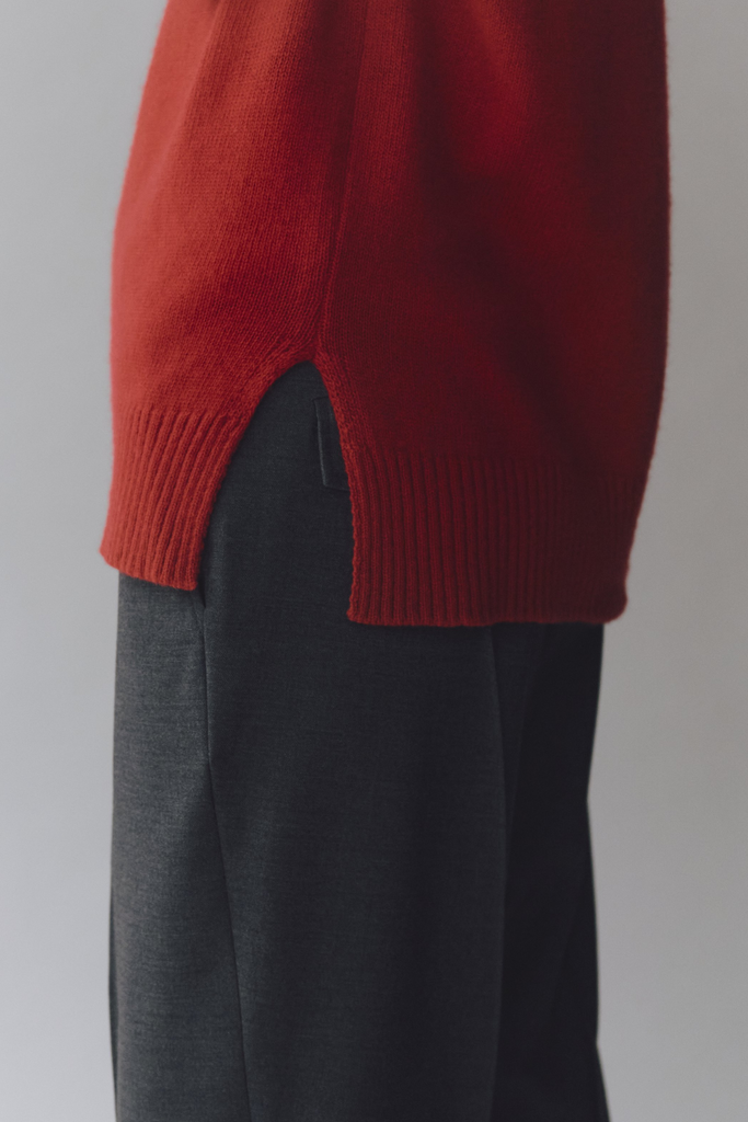 Mijeong Park Cashmere Blend Crewneck Knit in Red at Parc Shop | Minneapolis, MN