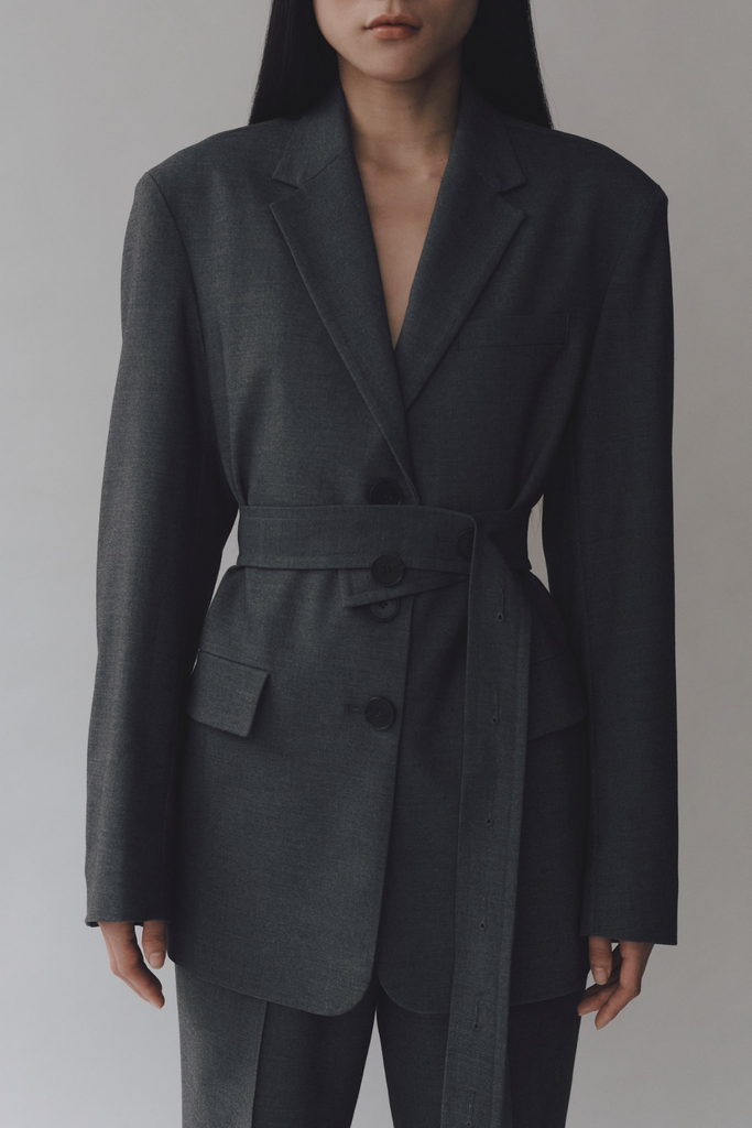 Mijeong Park Oversized Jacket in Charcoal at Parc Shop | Minneapolis, MN