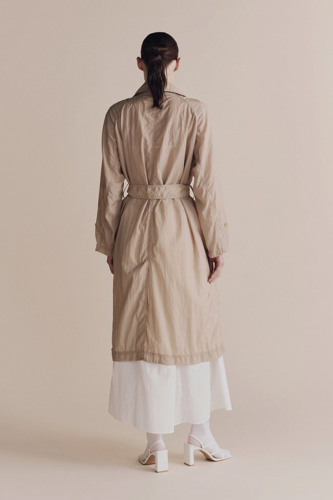 Mijeong Park Semi Sheer Trench in Beige at Parc Shop | Minneapolis, MN