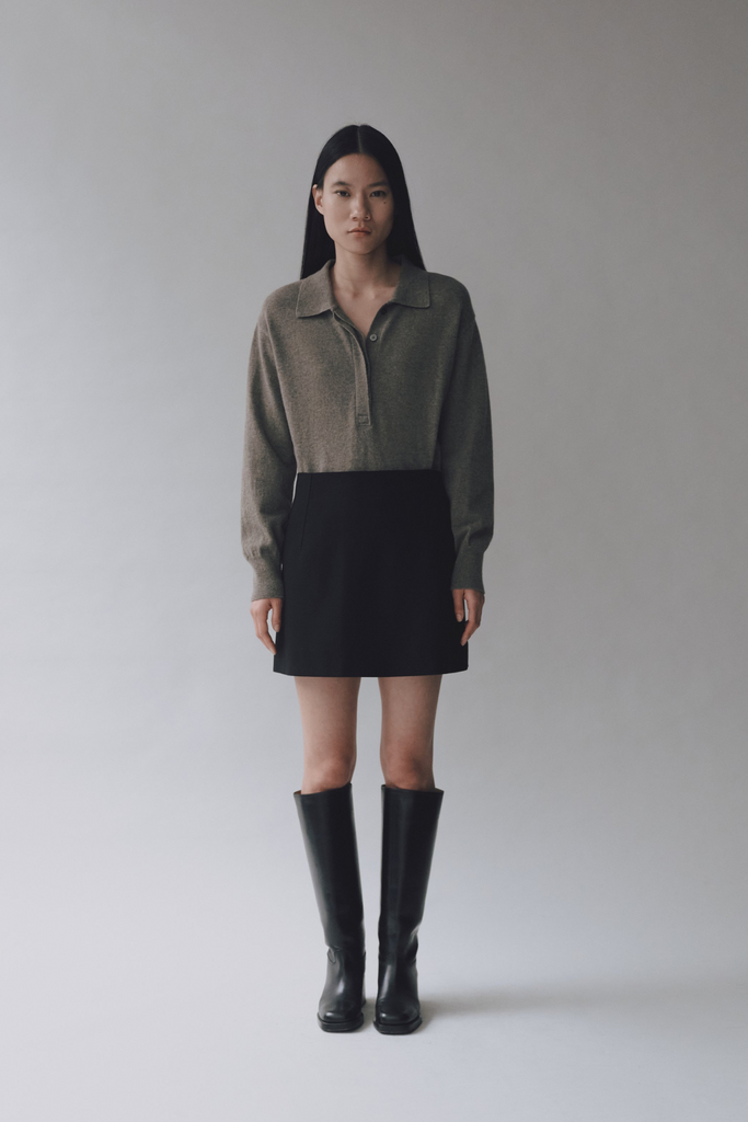 Mijeong Park Wool Blend Mini Skirt in Black at Parc Shop | Minneapolis, MN