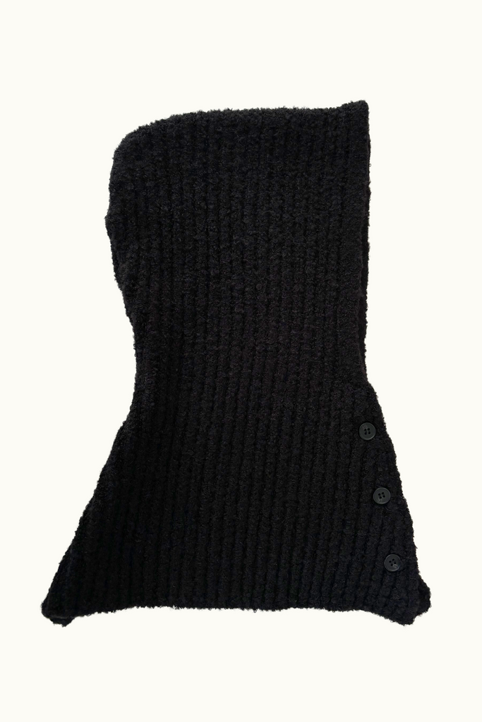 Balaclava Button Hat in Black at Parc Shop | Minneapolis, MN