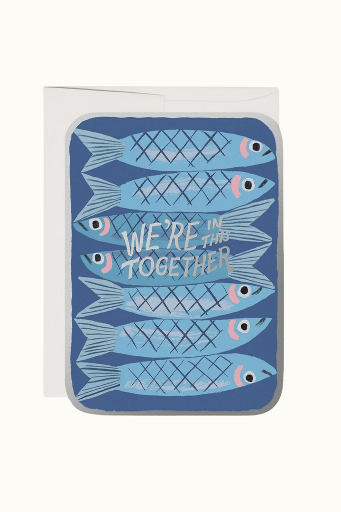 Red Cap Sardines Greeting Card at Parc Shop
