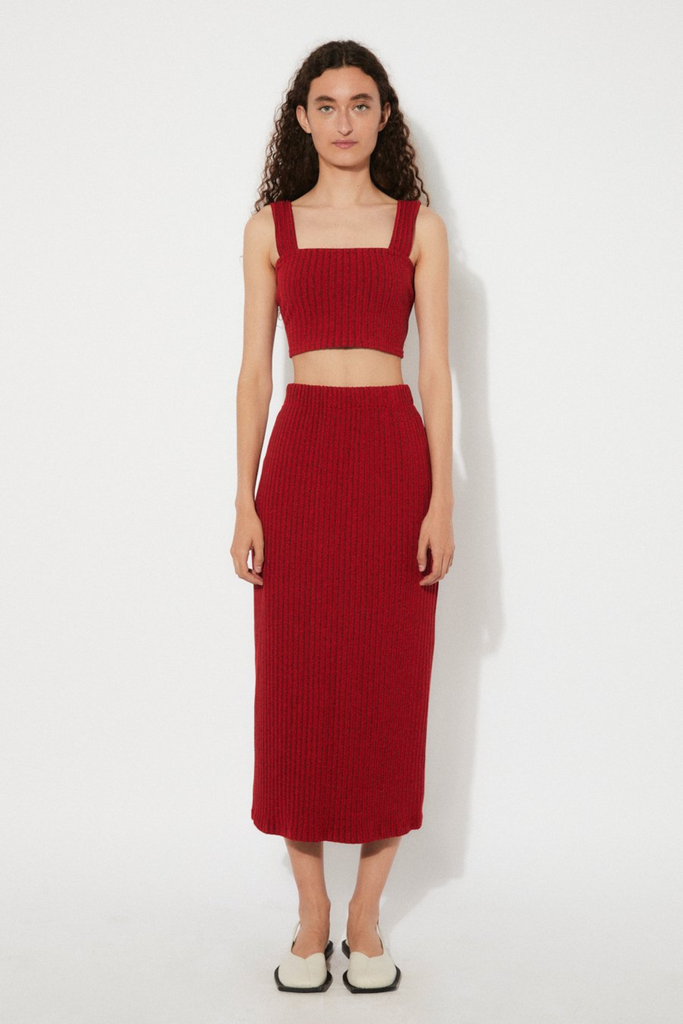 Rita Row Flair Skirt in Red at Parc Shop | Minneapolis, MN