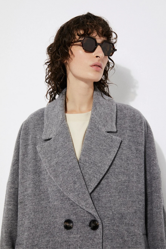 Rita Row Setut Melange Coat in Grey Melange at Parc Shop | Minneapolis, MN