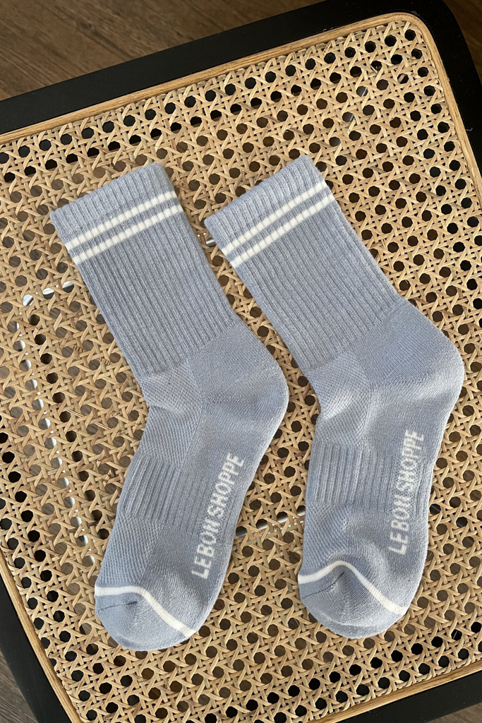 Le Bon Shoppe Boyfriend Socks / Blue Grey Parc Shop
