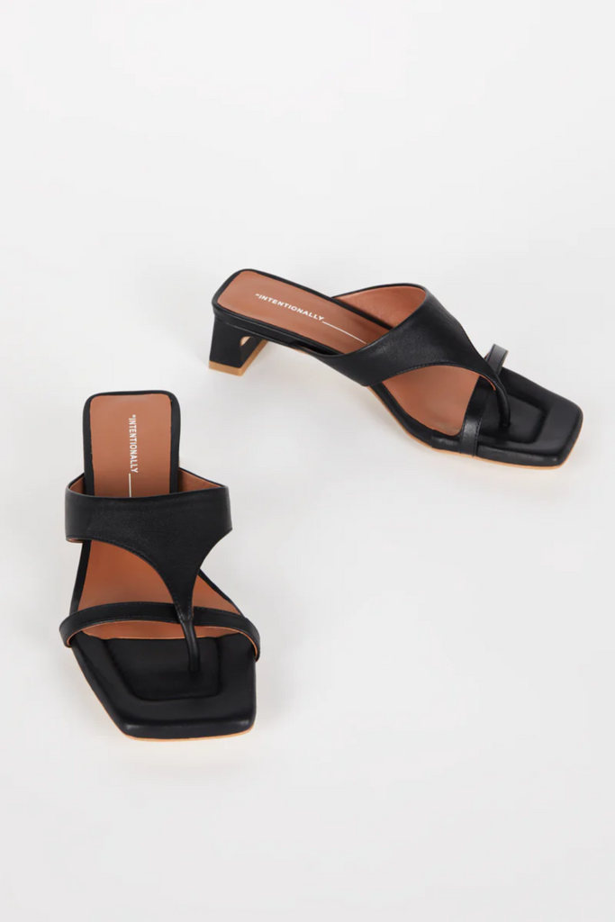 Intentionally Blank - Flume Heeled Sandals - Black - Parc Shop