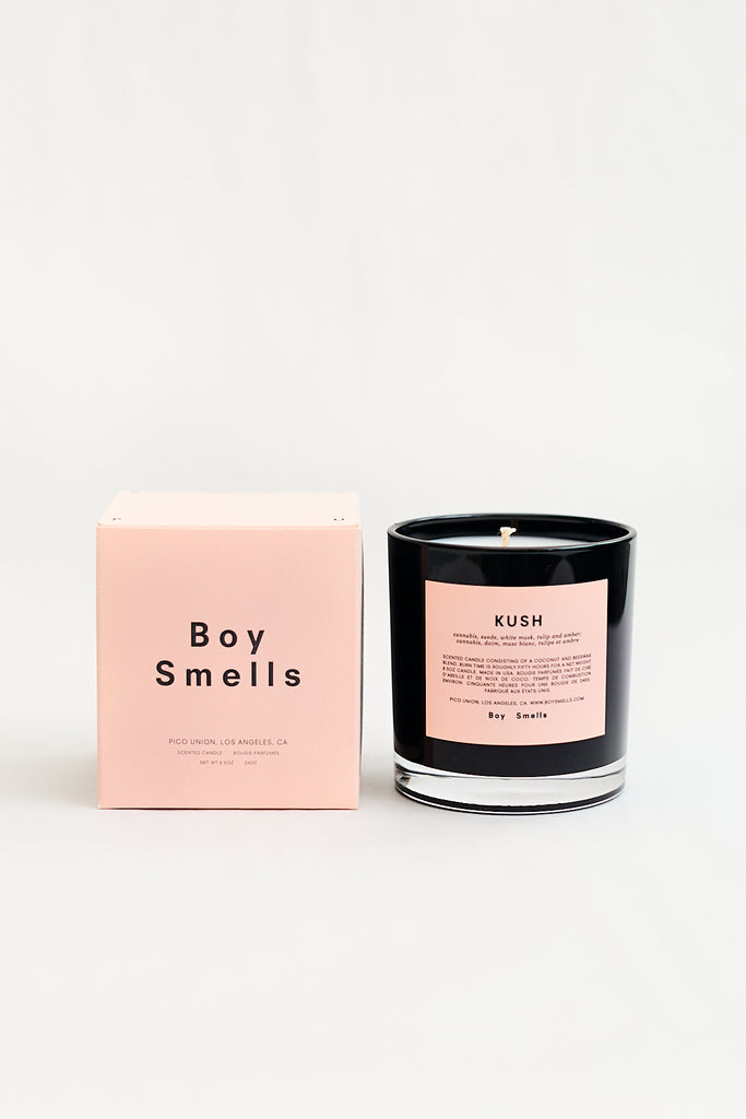 Boy Smells Candle Kush coconut beeswax Cannabis Suede White Musk Tulip Amber Made in USA - Parc Shop